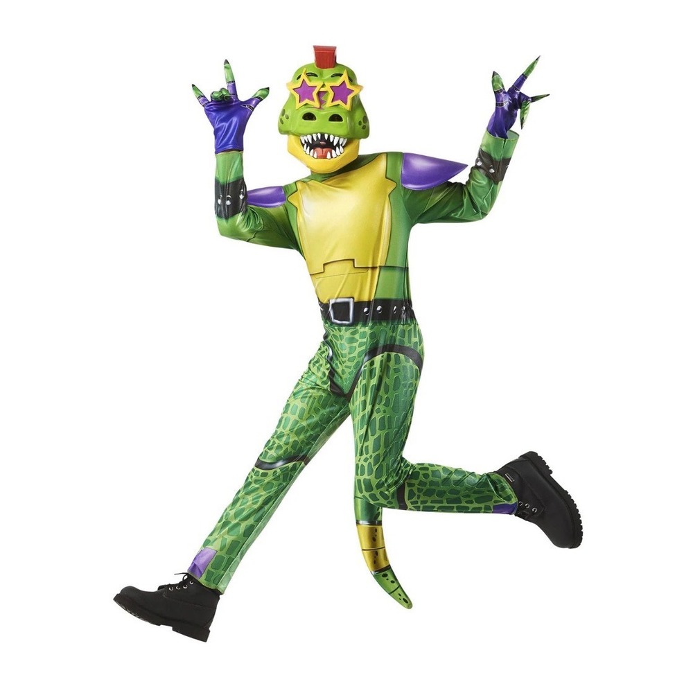 Five Nights at Freddys Montgomery Gator Kids Costume Size 8-10 yrs Monty Set